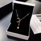 “Star in the Moon” Zircon Necklace