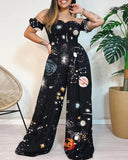 Mystic Universe Printed Jumpsuit