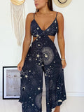 Mystic Universe Printed Jumpsuit