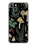 Yellow Mushrooms Plants Print Phone Case