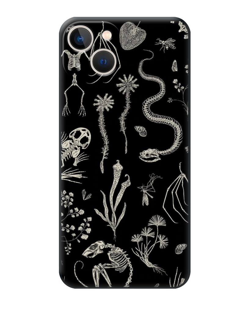 Fantastic Animal Skeleton Print Phone Case