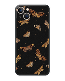 Black Butterflies Moths Print Phone Case