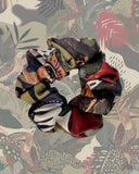 Tropical Forest Print Hand Made Scrunchie