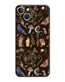 Dark Brown Magical Witch Vibe Print Phone Case