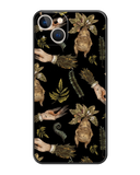 Green Witch Mandrake Roots Print Phone Case