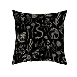 Fantastic Animal Skeleton Print Cushion