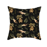 Green Witch Mandrake Roots Print Cushion