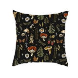 Green Witch Fungi Magic Plants Print Cushion