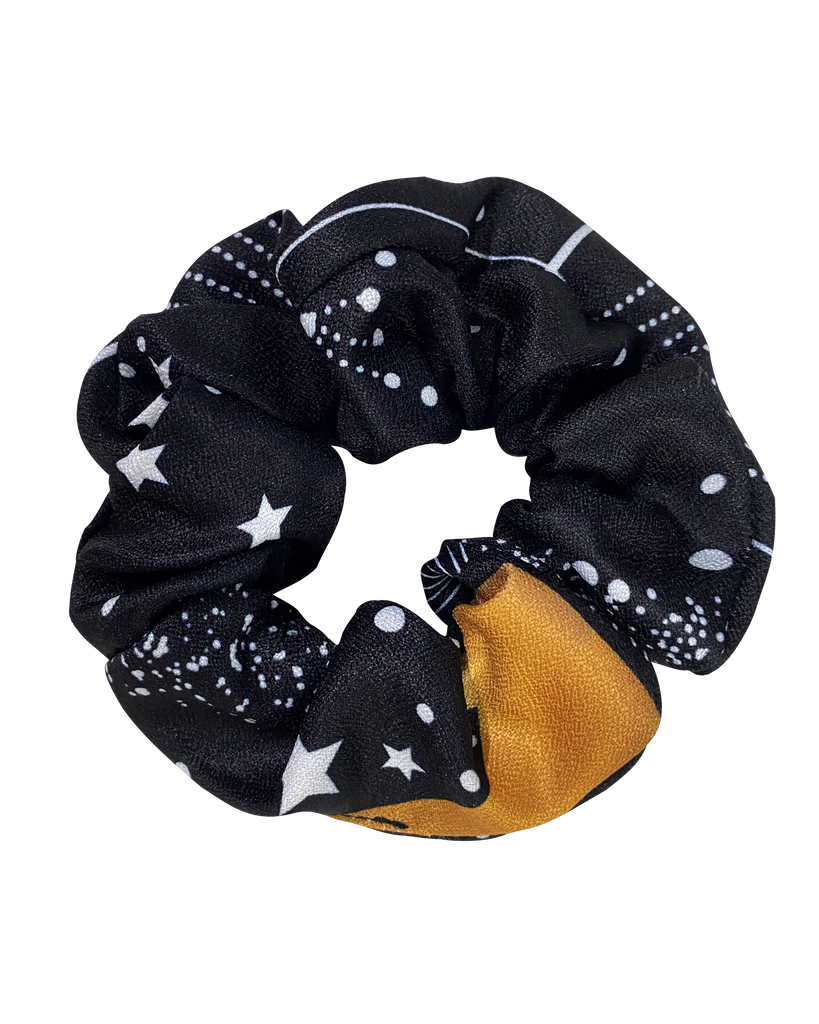 Luna Solar & Stars Print Hand Made Scrunchie