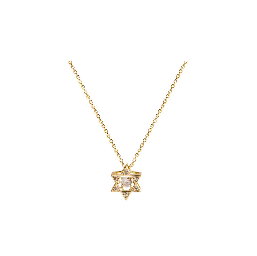 Hexagram Zircon Necklace