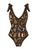 Dark Brown Magical Witch Vibe Halter One Piece