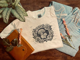 Cottage Mushroom Print Casual Oversized T-Shirt