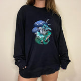 Flog & Mushroom Fairyland Printed Casual Sweatshirt