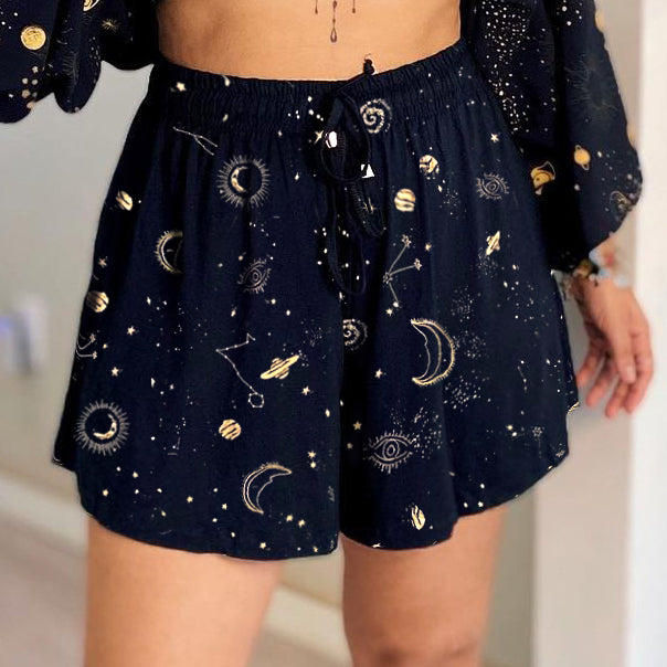 Fantasy Starry Printed Two-Piece Set