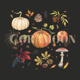 Halloween Pumpkins & Mushrooms Printed Casual Sweatshirt