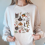 Halloween Magical Animals Wonderland Printed Casual Sweatshirt