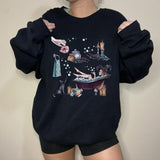 Magical Witchery Signs Printed Casual Sweatshirt