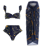 Starry Sky Printed Bikini Set