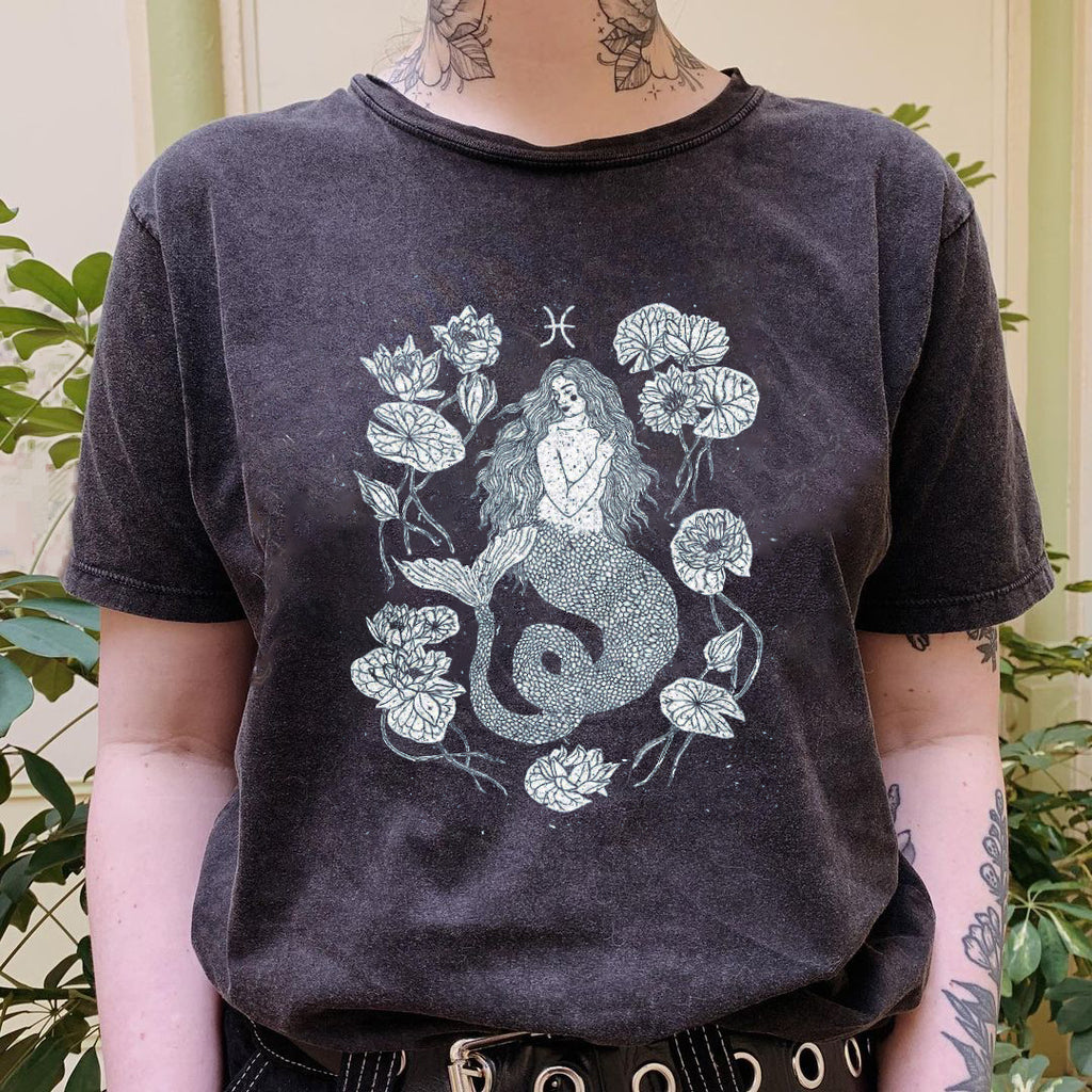 PISCES Goddess Printed Casual Oversized T-Shirt