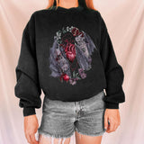 Bats and Pomegranates Printed Casual Sweatshirt