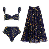 Starry Sky Printed Bikini Set