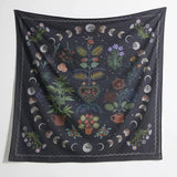 Moon and Garden Tapestry For Home