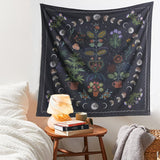 Moon and Garden Tapestry For Home