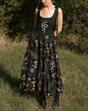 Mystic Snake Dreamland Printed Halter Dress