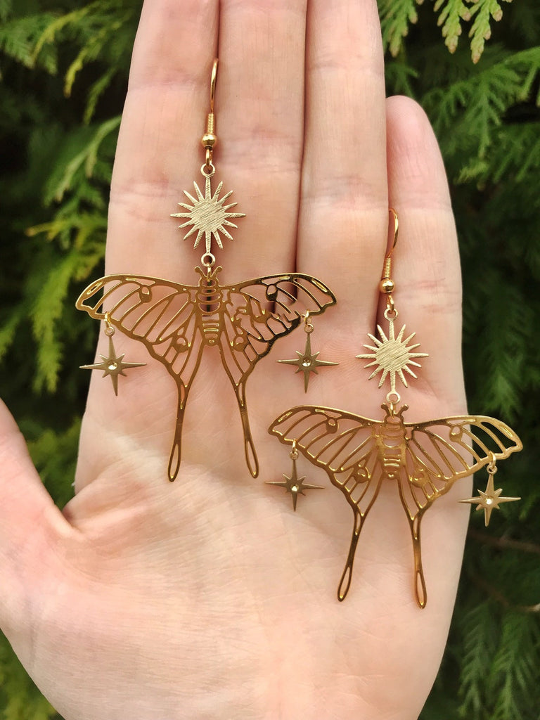 Luna Moths Earrings