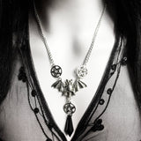 Witchcore Magical Bat & Crystal Necklace