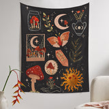 Magic Mushrooms Shop Printed Tapestry For Home