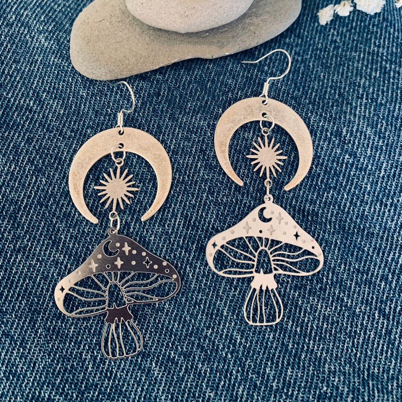 Mystic Huge Mushrooms Drop Earrings