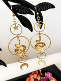 Witchery Snake Boho Style Earrings