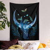 Moonnight Magical Moths Tapestry