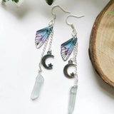 Butterfly Wings & Crystal Earrings