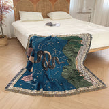 Luna Snake Starry Sky Printed Blanket