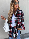 Multicolor Flannel Plaid Button Midi Shacket