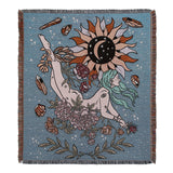 Sunflower Fairy Garden Printed Blanket