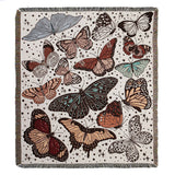 Fantasy Moths Garden Printed Blanket