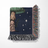 Mushrooms Moonnight Printed Blanket