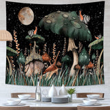 Psychedelic Mushroom Printed Series Tapestry For Home