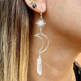 Ethnic Star Moon Earrings