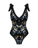 Mystic Moths Fairyland Printed One Piece And Cover-up