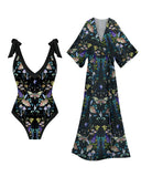 Mystic Moths Fairyland Printed One Piece And Cover-up