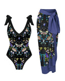 Mystic Moths Fairyland Printed One Piece And Cover-up