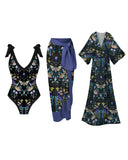 Mystic Moths Fairyland Printed One Piece And Cover-up