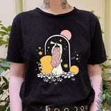 Fantasy Fairy Printed Casual Oversized T-shirt