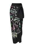 Wonderful Floral & Ferns Printed Beach Sarong