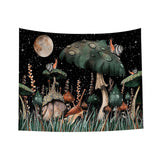 Psychedelic Mushroom Printed Series Tapestry For Home