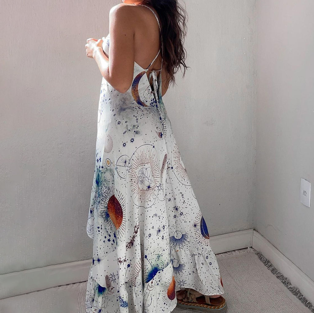 Fantastic Astrology Printed Dress